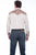 Scully Mens Natural Poly/Rayon Tooled Floral L/S Shirt