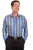Scully Mens Sky 100% Cotton Stripe L/S Shirt