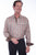 Scully Mens Coral 100% Tencel Bold Plaid L/S Shirt
