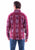 Scully Mens Signature Southwest Burgundy 100% Cotton L/S Shirt