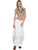 Scully Womens Multi-Panel White 100% Cotton Skirt