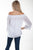 Scully Womens Off Shoulder Eyelet White 100% Cotton S/S Blouse