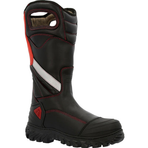 Rocky Womens Black Leather Code Red CT Structure Firefighter Boots