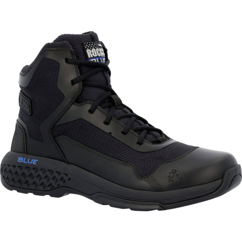 Rocky Mens Black Mesh 6in Code Blue Public Service Boots