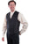 Scully Mens Black Polyester Paisley Vest XL