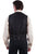 Scully Mens Black Polyester Paisley Vest XL