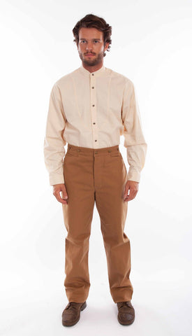 Scully Mens Vintage Saddle Brown 100% Cotton Trousers 36