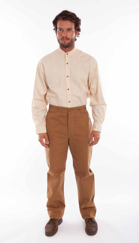 Scully Mens Vintage Saddle Brown 100% Cotton Trousers