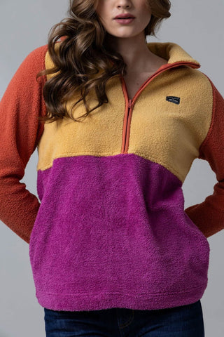 Kimes Ranch Womens Roswell Polar Burnt Orange 100% Polyester Fleece Jacket