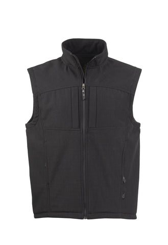 STS Ranchwear Mens Weston Black Poly/Spandex Softshell Vest S