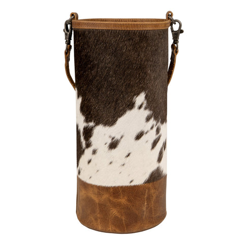 STS Ranchwear Womens Vaquero Single Wine Cowhide/Tan Leather Tote Bag