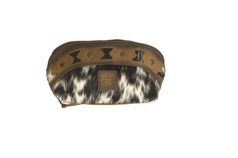 STS Ranchwear Womens Roswell Belle Pouch Tan Cowhide Makeup Case
