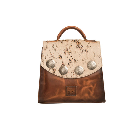 STS Ranchwear Womens Serengeti Remi Convertible Cream/Leopard Cowhide Backpack
