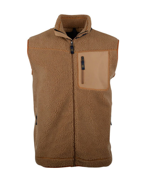 STS Ranchwear Mens Calgary Tan 100% Polyester Fleece Vest – The