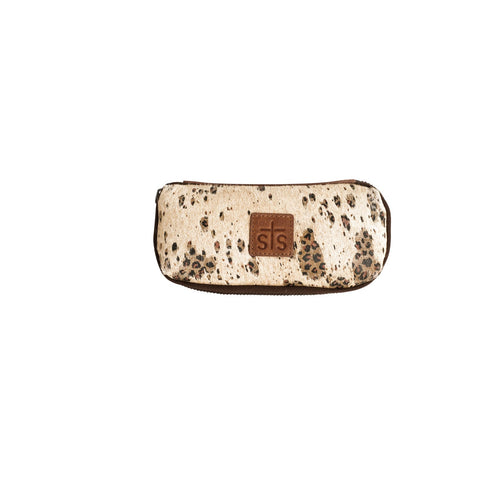 STS Ranchwear Womens Serengeti Cream/Leopard Cowhide Sunglass Case