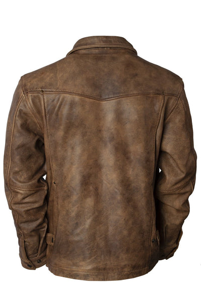 STS Ranchwear Mens Rifleman Chestnut Leather Leather Jacket – The