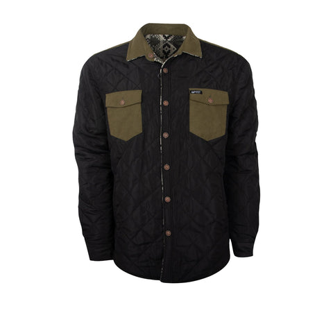 STS Ranchwear Mens Everette Reversible Olive/Khaki Poly/Cotton Cotton Jacket