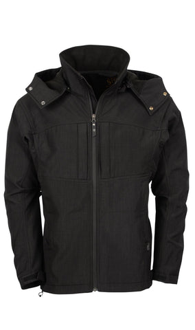 STS Ranchwear Youth Unisex Weston Black Poly/Spandex Athletic Shell Jacket