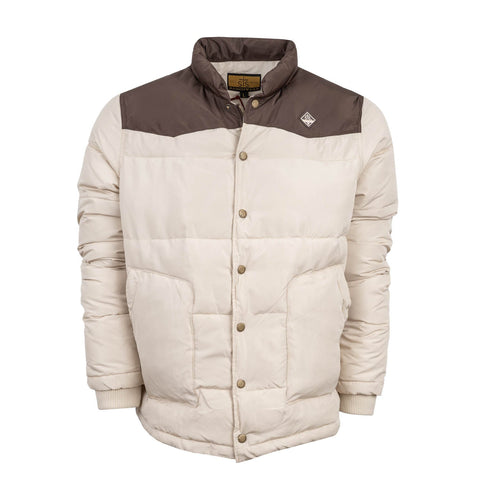 STS Ranchwear Mens Rowan Cream/Brown 100% Polyester Softshell Jacket