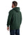 Berne Apparel Mens Heritage Thermal-Lined Zip Green Cotton Blend Hoodie