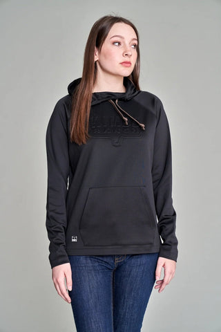 Kimes Ranch Womens Sedona Bossed Black 100% Polyester Hoodie