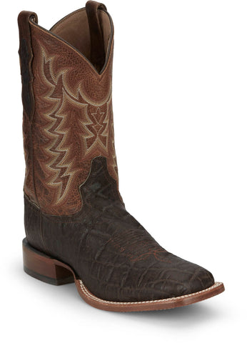 Tony Lama Mens Sayer 11in Nicotine Vintage Elephant Cowboy Boots