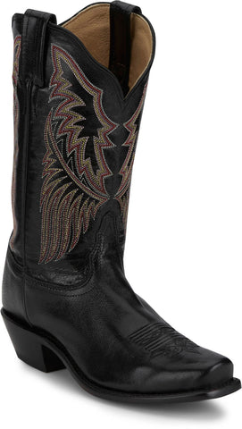 Tony Lama Womens Sagrada 11in Western Raven Leather Cowboy Boots 8 B