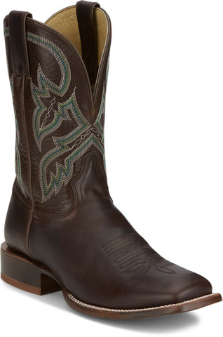 Tony Lama Mens Wray 11in Western Tobacco Leather Cowboy Boots
