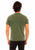 Scully Mens Crew Neck Olive 100% Cotton S/S T-Shirt