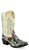 Old West Children Unisex J Toe Shiny Multicolor Faux Leather Cowboy Boots