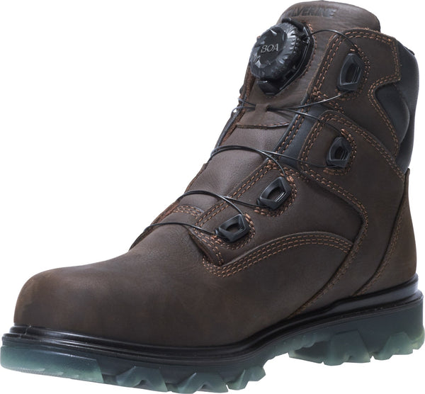 Wolverine Mens Coffee Leather I-90 EPX Boa Carbonmax WP CT Work