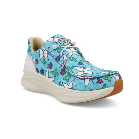Twisted X Womens Feather X Casual Butterfly Aqua Multi Fabric Sneakers Shoes