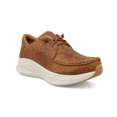 Twisted X Womens Feather X Casual Tooled Spice Leather Flower Sneakers Shoes