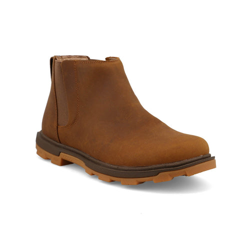 Twisted X Womens 4in UltraLite X Pecan Leather Chelsea Boots