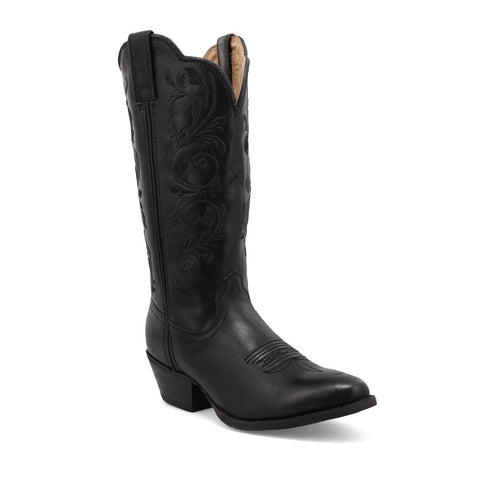 Twisted X Womens 12in Western Black/Black Leather Cowboy Boots