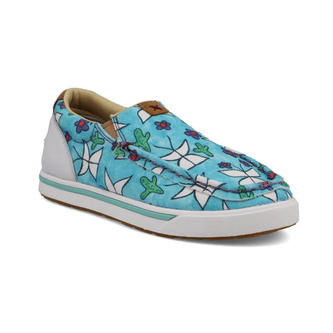 Twisted X Kids Unisex Kicks Aqua Multi Fabric Butterfly Slip-On Shoes