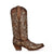 Corral Womens C3331 Brown Goat Leather 13in Stud Gold Glitter Cowboy Boots