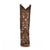 Corral Womens C3331 Brown Goat Leather 13in Stud Gold Glitter Cowboy Boots