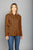 Kimes Ranch Womens Cloverleaf Shirt Work Wear Brown 100% Cotton Jacket