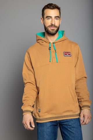 Kimes Ranch Mens Ranch Ready Work Wear Brown 100% Cotton Hoodie