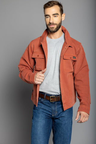 Kimes Ranch Mens Rough Stock Dark Red 100% Cotton Jacket