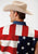 Roper Mens Multi-Color 100% Cotton American Flag BD S/L Patriotic Shirt