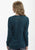 Ouray Womens Navy Blue 100% Cotton USA L/S Burnout T-Shirt