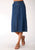 Roper Womens Denim Blue 100% Cotton 28in Straight Skirt