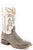 Roper Mens Brown/White Leather Parker Cowboy Boots