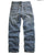 Tin Haul Jeans Mens Blue Cotton Blend Destructed Hoss Loose Fit
