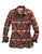 Tin Haul Womens Brown 100% Cotton Turquoise Aztec L/S Shirt