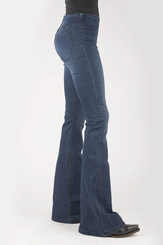 Tin Haul Womens Blue Cotton Blend 825 Harlow High Rise Jeans