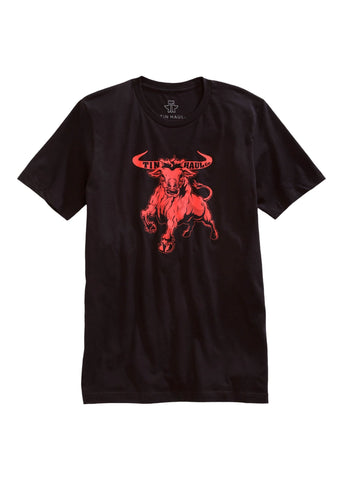 Tin Haul Unisex Black 100% Cotton Red Bull S/S T-Shirt