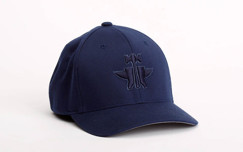 Tin Haul Unisex Navy Polyester Solid Logo Baseball Cap
